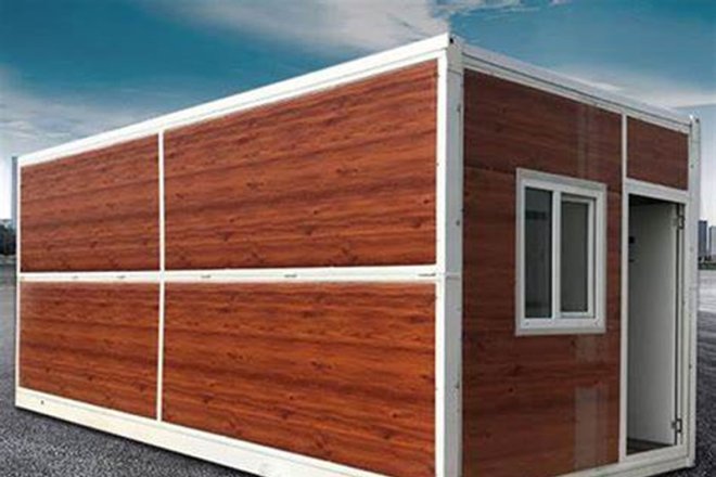 Prefabricated foldable container housing