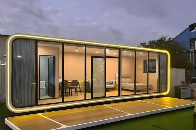 Apple Cabin Micro Space Capsule Smart Mobile Integrated House